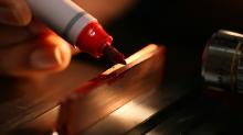 Photo courtesy of Purdue University Metal too 'gummy' to cut? Draw on it with a Sharpie or glue stick