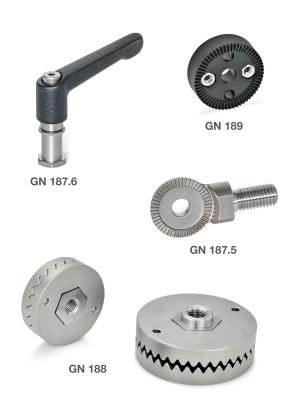 Serrated Locking Plates, Thrust Springs and Guide Housings Form Basis for Locking Joints