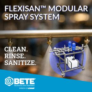 Streamline plant and equipment cleaning with the new Flexisan modular spraying system.