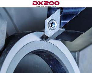 DX200 Binderless PCD Grade Improves Finish Machining of Superhard Non-Ferrous Metals