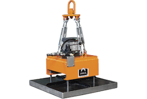 Air-operated lift-magnet system