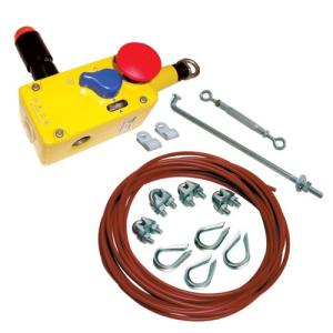 Cable and Push-Button Emergency Stop Assembly