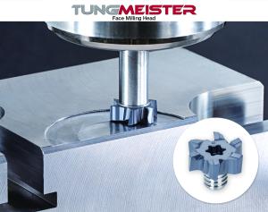 TungMeister VFM Milling Head Enables Face Milling with Exchangeable-Head End Mills 