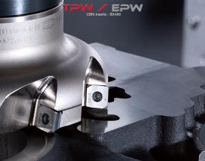 CBN Inserts for Cast Iron Finishing Added To TPW / EPW Type Milling Cutter Series