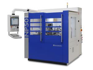 ShapeSmart NP50 grinds non-round punches and pins.