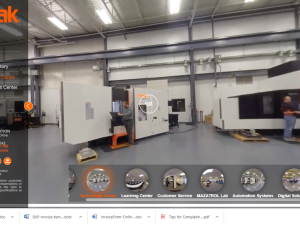 Mazak's virtual tour of its Kentucky HQ