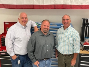 (Left to right) Tim Warden, Steve Rengers and Greg Morris, co-founders of Vertex Manufacturing
