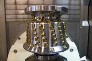 The GROB G44OTS-axis universal machining center.