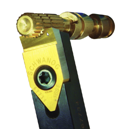 Broaching Tool for Serrated Turned Parts on Lathe With a C-axis Broaching Tool for Serrated Turned Parts
