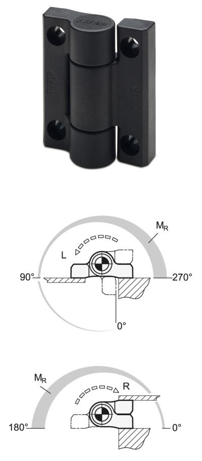 GN 233.3 Functional Hinge Made of Plastic