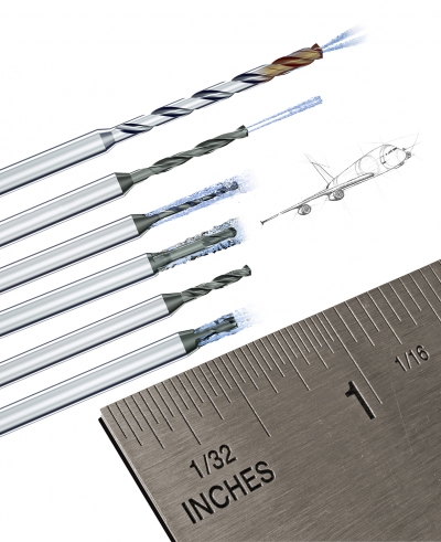 Tools with Diameters in Fractional Inches, Starting from 1/64” up to 1/4" 