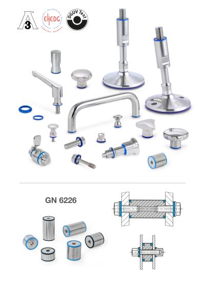 Sealed Standard Parts Made of Stainless Steel for High Hygienic Requirements