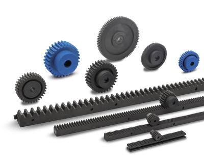EN 7802 Spur Gears, EN 7822 Gear Racks Gears and Gear Racks made from Polyamide