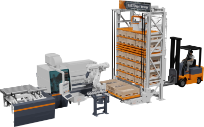 Space-Saving, Fully Automated System for Processing, Including Sorting