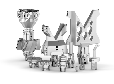 3D Printed PCD Monoblock Tool Bodies and Chip Deflectors 3D Printed Bodies Are Integrated With the Holder Interface