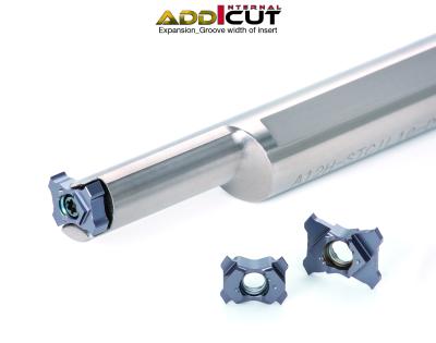 AddInternalCut Indexable Internal Grooving Tool System's Insert Width Options Increased AddInternalCut Indexable Internal Grooving Tool System