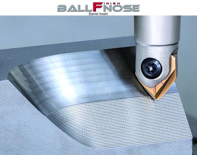 BallFinishNose Barrel-Style Inserts Help Improve Productivity of 5-Axis Machining