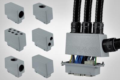 Large Modular Enclosures for Easy Wiring and Inspection BIG Series Rectangular Hoods
