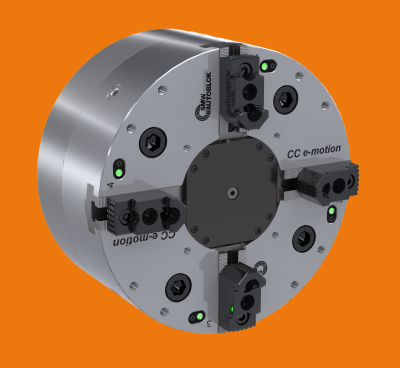 CC E-Motion Electric Chuck CC E-Motion Electric Chuck Features Plug and Play Installation for Power and Signals