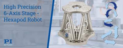 6-Axis Robotic Stage Precision Hexapod Micro-Robot is Designed for New Nano-Positioning Applications