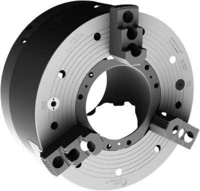 Big Bore 3-Jaw Front End Air Chuck Features Built in Pneumatic Cylinder and Extended Stroke