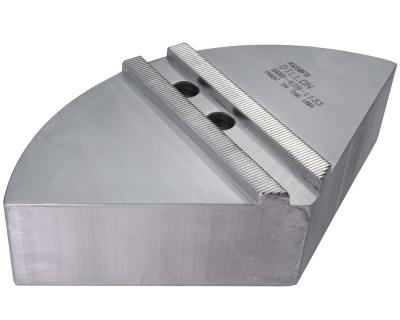Full grip pie jaws are made from extruded aluminum