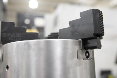 Hard Jaws With Diamond-Shaped Serrations Reduce Part Slippage Hard Jaws With Diamond-Shaped Serrations