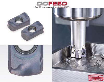 DoFeed Inserts Improve High Feed Milling Performance in Exotic Materials