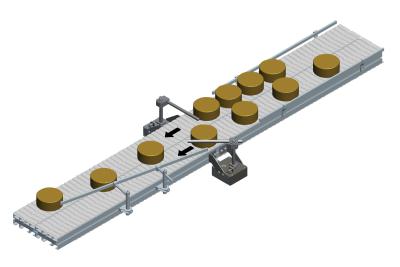 FlexMove Side Acting Merge Module Mechanical Dual Merge Gate