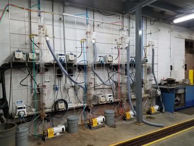 Four-Stage Lab-Scale Column Circuit for Flotation Testing