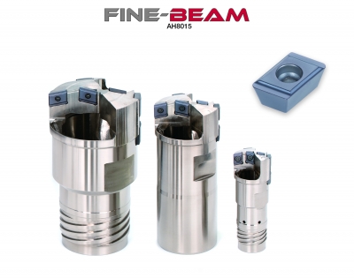 FineBeam BTA drill series to include AH8015 grade inserts with the G style chip former. 