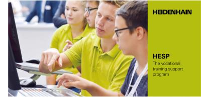 HEIDENHAIN Education Support Program (HESP) HESP to Help Train Next Generation of Metalworkers