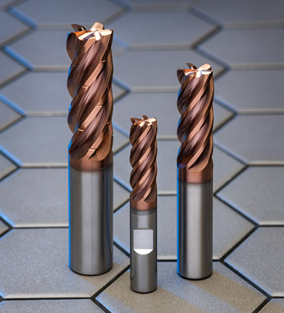 POW•R•FEED M935 five-flute endmills