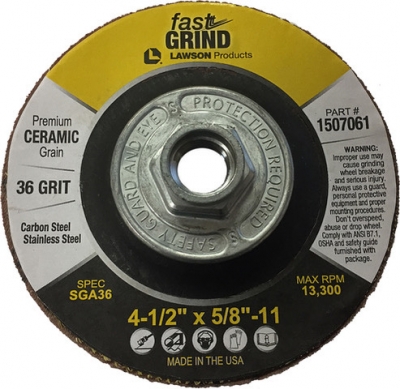 Fastt-Grind Ceramic Discs for use on High-Speed, Right-Angle Grinders