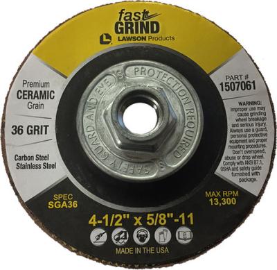 Fastt-Grind Ceramic Discs Fastt-Grind Ceramic Discs for use on High-Speed, Right-Angle Grinders