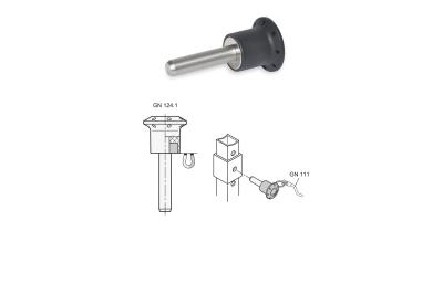 GN 124.1 Stainless Steel Magnetic Quick-Release Pins