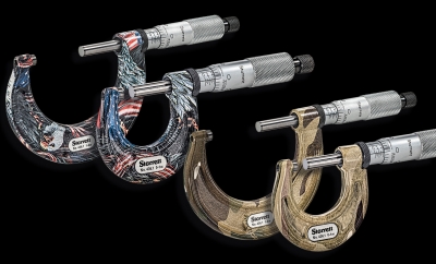 Micrometers with American Pride and Camouflaged Themes