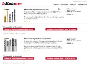 Users Can Import Data for Kennametal’s Cutting Tools Directly Into Toolpath Operations