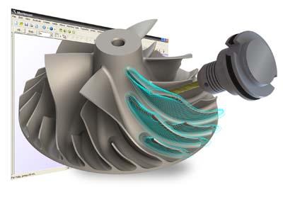 Software for multiaxis programming of multibladed parts Mastercam Blade Expert