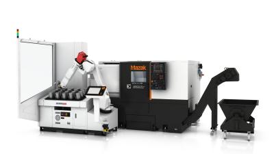 QTU-350 Turning Center can be Paired with RoboJob TA200 Automation QTU-350 Turning Center