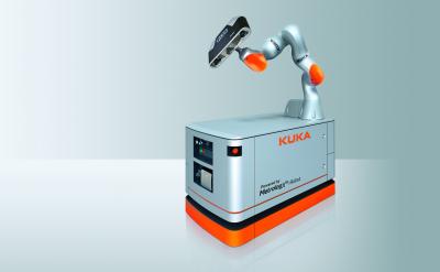 KMR iiwa with Metrolog X4 i-Robot for 3D Inspection KMR iiwa with Metrolog X4 i-Robot