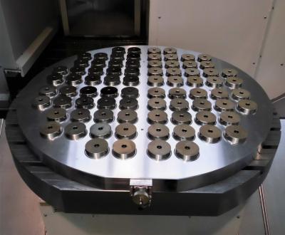 MillTec Circular Magnetic Chuck 5-Axis Magnetic Chuck Provides for Use of Shorter Tools