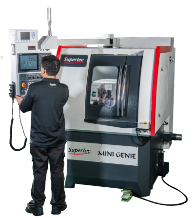 Mini Genie CNC Cylindrical Grinder is for Shops With Limited Floor Space Mini Genie CNC Cylindrical Grinder