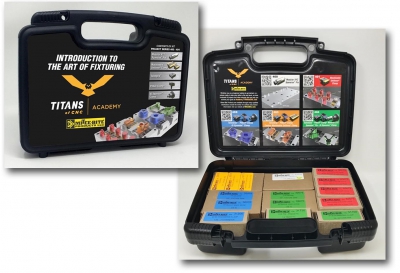 ‘TITANS of CNC Academy’ Kit With Clamps, Pins and Grips ‘TITANS of CNC Academy’ Kits