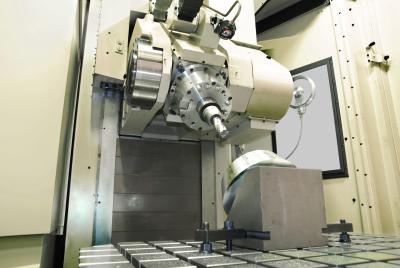 HU100-TS 100 Tilt-Spindle 5-Axis HMC Handles Large, Hard-Metal Work HU100-TS 100 Tilt-Spindle 5-Axis Horizontal Machining Center