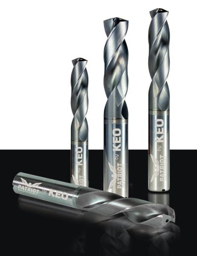 Patriot High Performance (HP) Drill Available in 3XD, 5XD, and 8XD with MQL Shank Standard on All Sizes