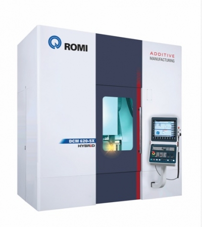 DCM 620-5X Hybrid Vertical Machining Center Allows  5-Axis Additive or Subtractive Machining 
