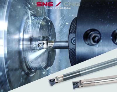 SNG Coolant-Through Holders are Designed for Internal Grooving of Bores SNG Coolant-Through Holders