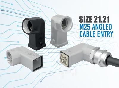 ILME “21.21” Metal Hoods with M25 Angled Cable Entry for Various Industrial Applications