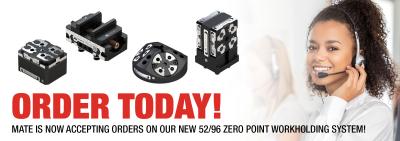 52/96 Zero-Point Workholding System System Maximizes Holding Power for 3-, 4- and 5-Axis Machining Centers